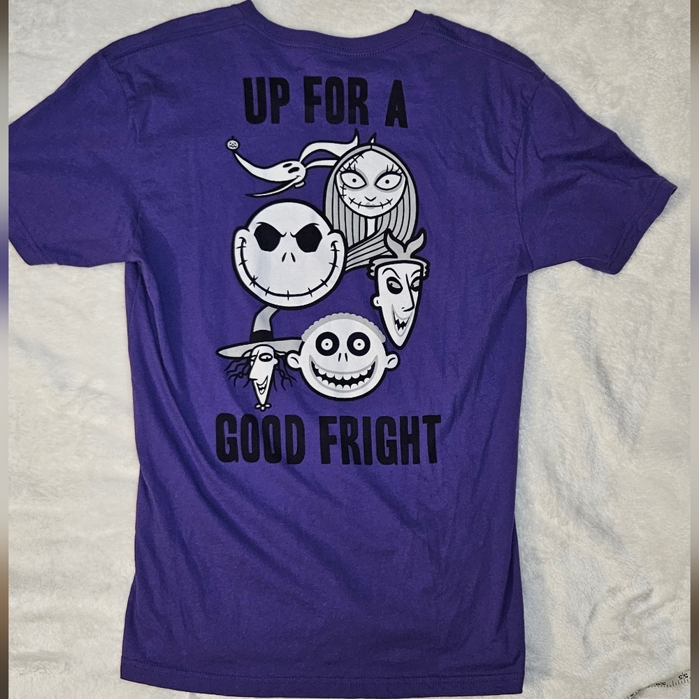 Disney The Nightmare Before Christmas "Up For A Good Fright" Graphic Tee - Picture 2 of 7
